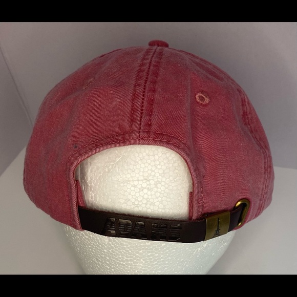 Adams Headwear - Mystery GHD Logo - Red Denim Adjustable Strapback Trucker Cap. - Picture 6 of 11